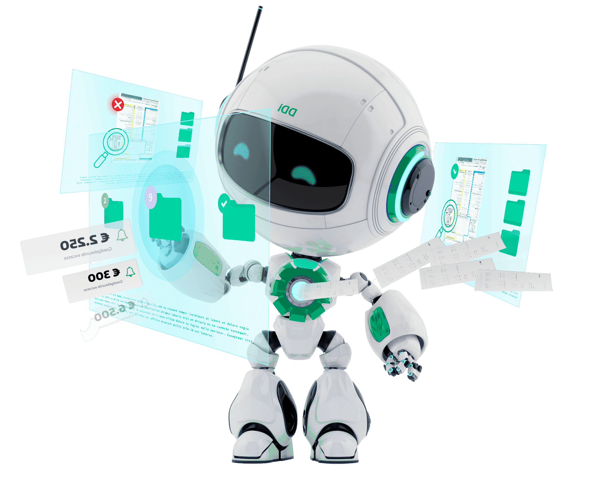 AI-powered business solutions showing digital transformation and automation